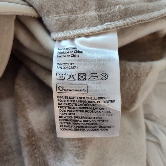 H&M Vest Womens Small Plaid Button Down Sleeveless Pockets Fall Layering Casual - Picture 13 of 17